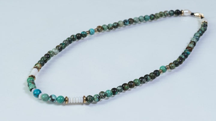 Maldives Turquoise Mala necklace