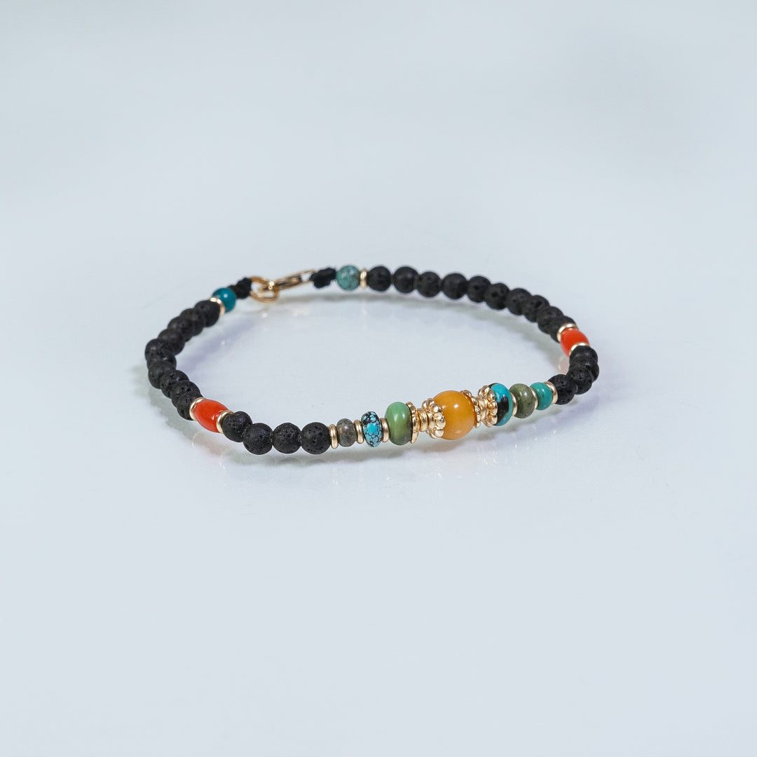 Lava & Amber bracelet