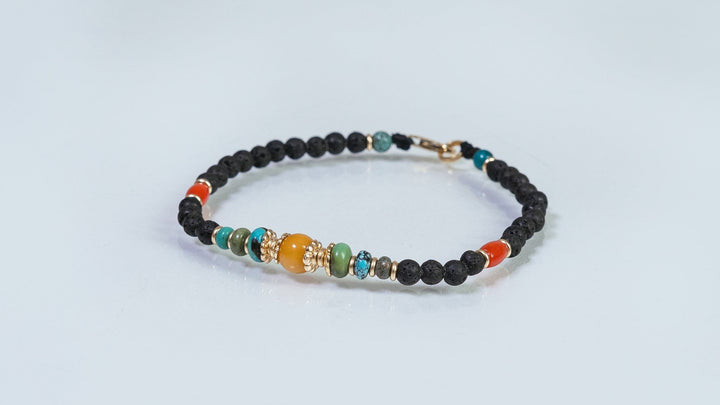 Lava & Amber bracelet