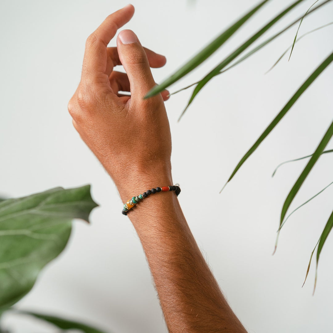 Lava & Amber bracelet